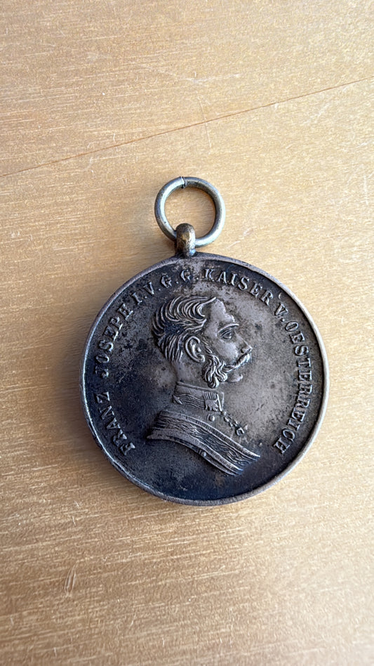 Tapferkeitsmedaille Franz Josef klein versilbert