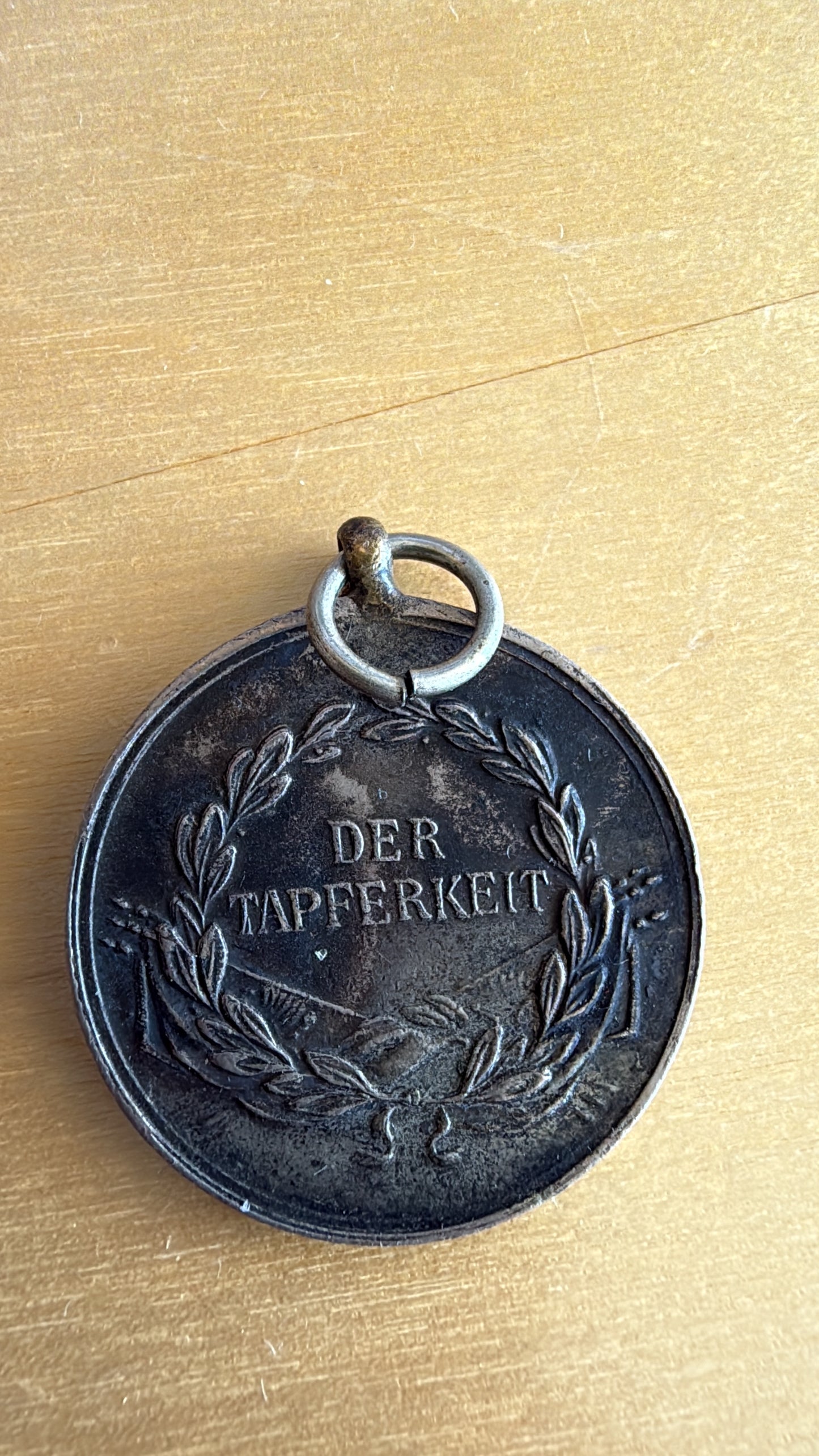 Tapferkeitsmedaille Franz Josef klein versilbert