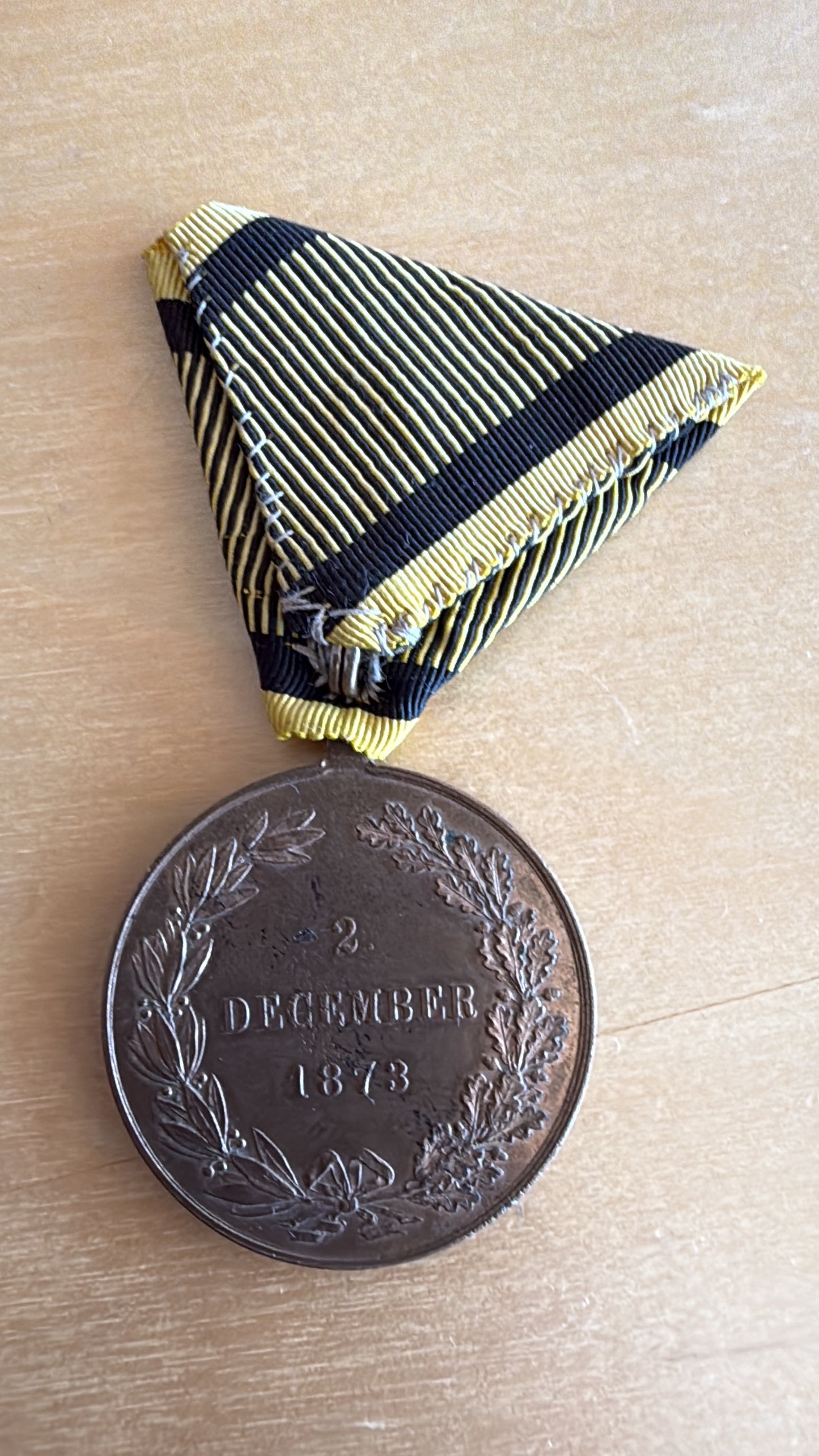 Kriegsmedaille 1873 am Band