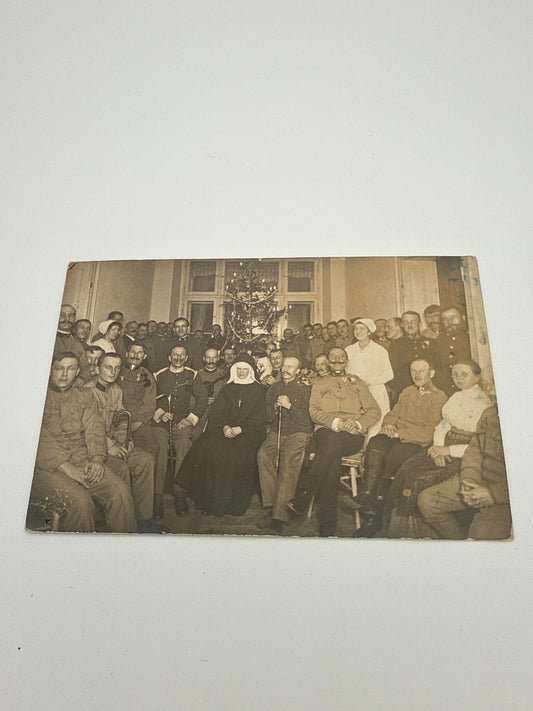 K.u.k. Feldlazarett – Weihnachtsfeier 1916, Original-Feldpostkarte, Pflege & Militärgeschichte