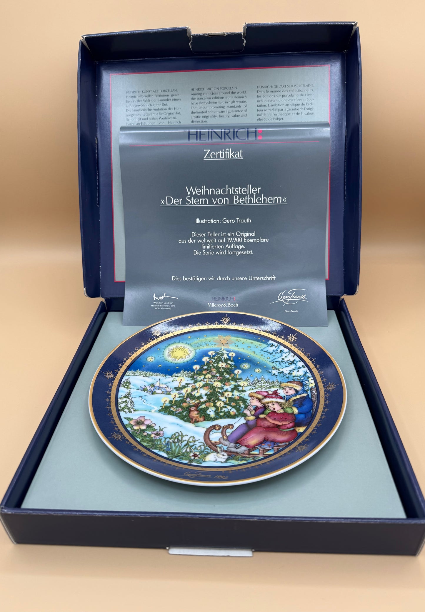 Villeroy & Boch Heinrich Weihnachtsteller, entworfen von Gero Trauth