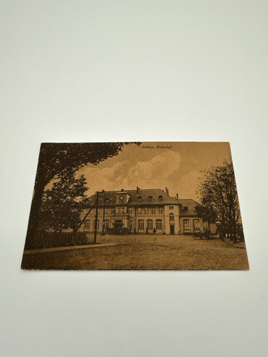 Goldap (Ostpreußen) – Bahnhof, um 1930