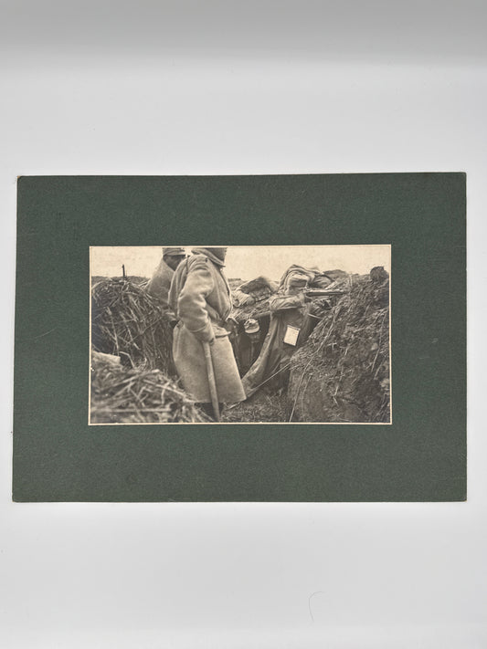 Frontalltag im Graben – Originalaufnahme Erster Weltkrieg (Großformat A3)